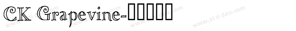 CK Grapevine字体转换